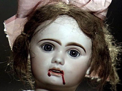 creepy girl doll